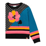 Boboli Maglia Girocollo Stampa Fantasia Multicolor per Bambina 415189 MULTICOLOR BOBOLI 