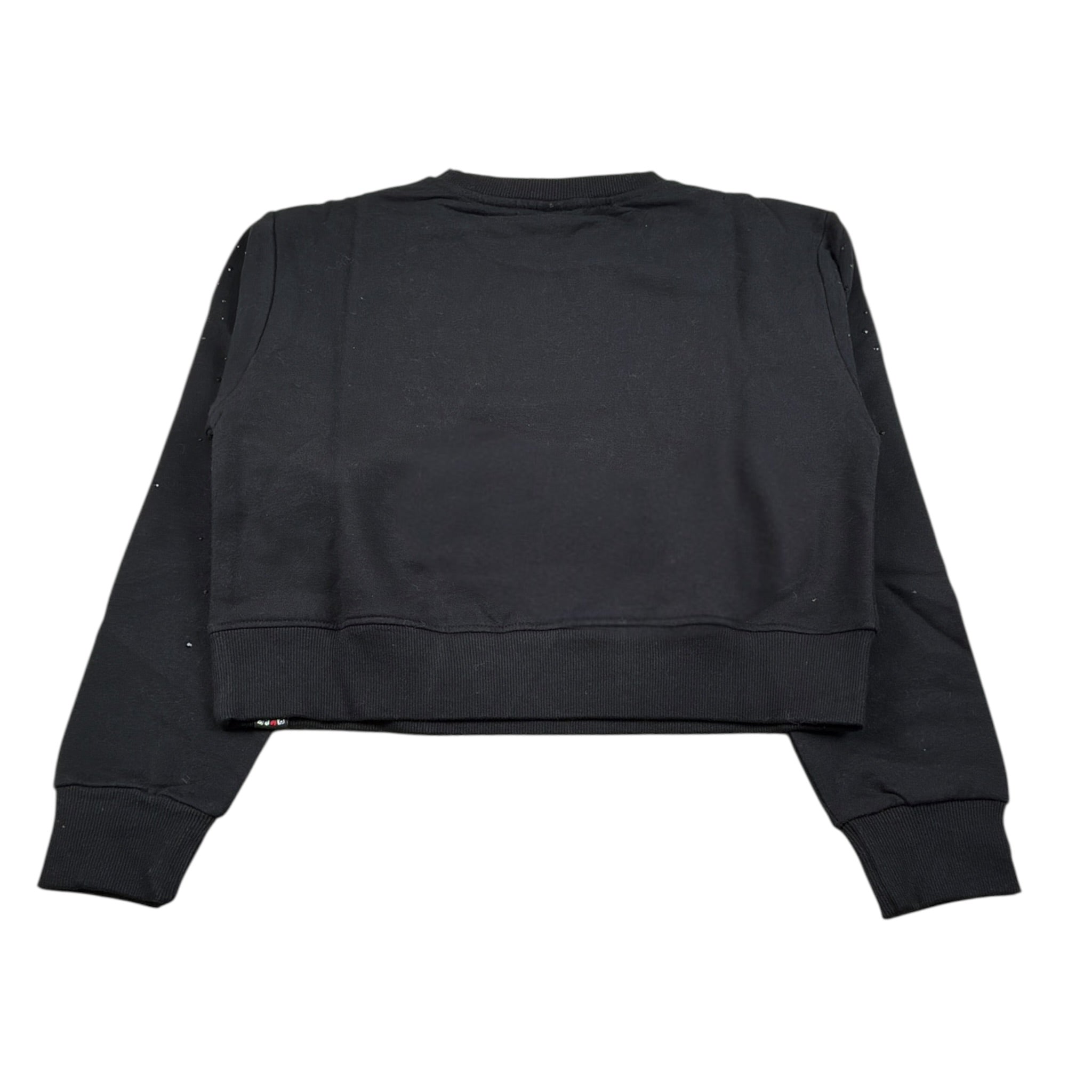 Boboli Felpa Chiusa Girocollo tinta unita Nero per Bambina 433178 NERO BOBOLI 