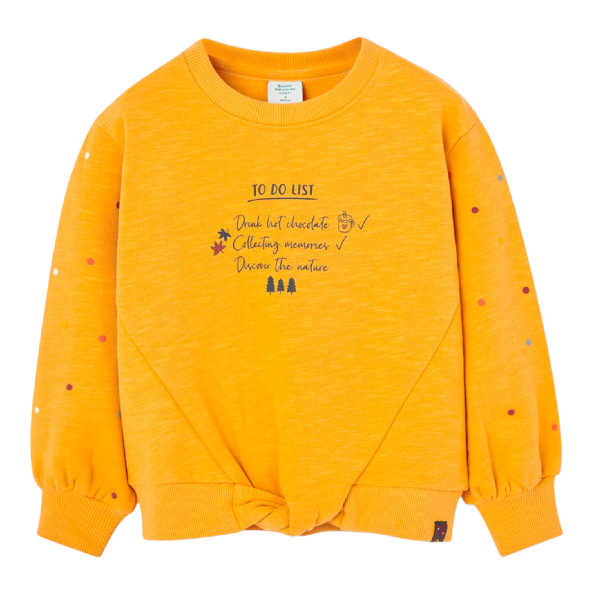 Boboli Felpa Chiusa Girocollo tinta unita Giallo per Bambina 435192 GIALLO BOBOLI 