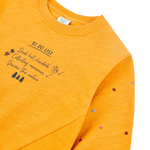 Boboli Felpa Chiusa Girocollo tinta unita Giallo per Bambina 435192 GIALLO BOBOLI 