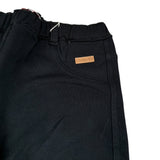 Boboli Pantalone tinta unita con Elastico In Vita Nero per Bambina 498023 NERO BOBOLI 
