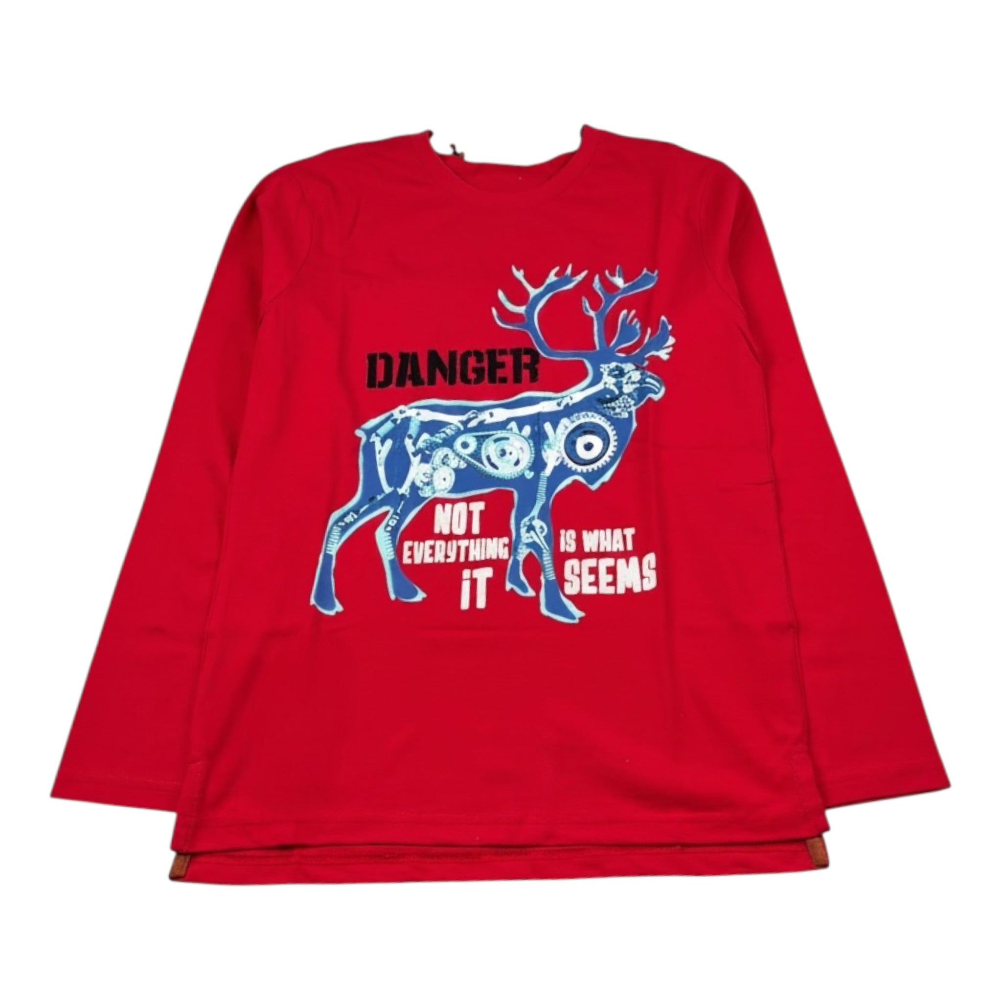 Boboli Shirt Girocollo tinta unita Rosso per Bambino 508025 ROSSO BOBOLI 