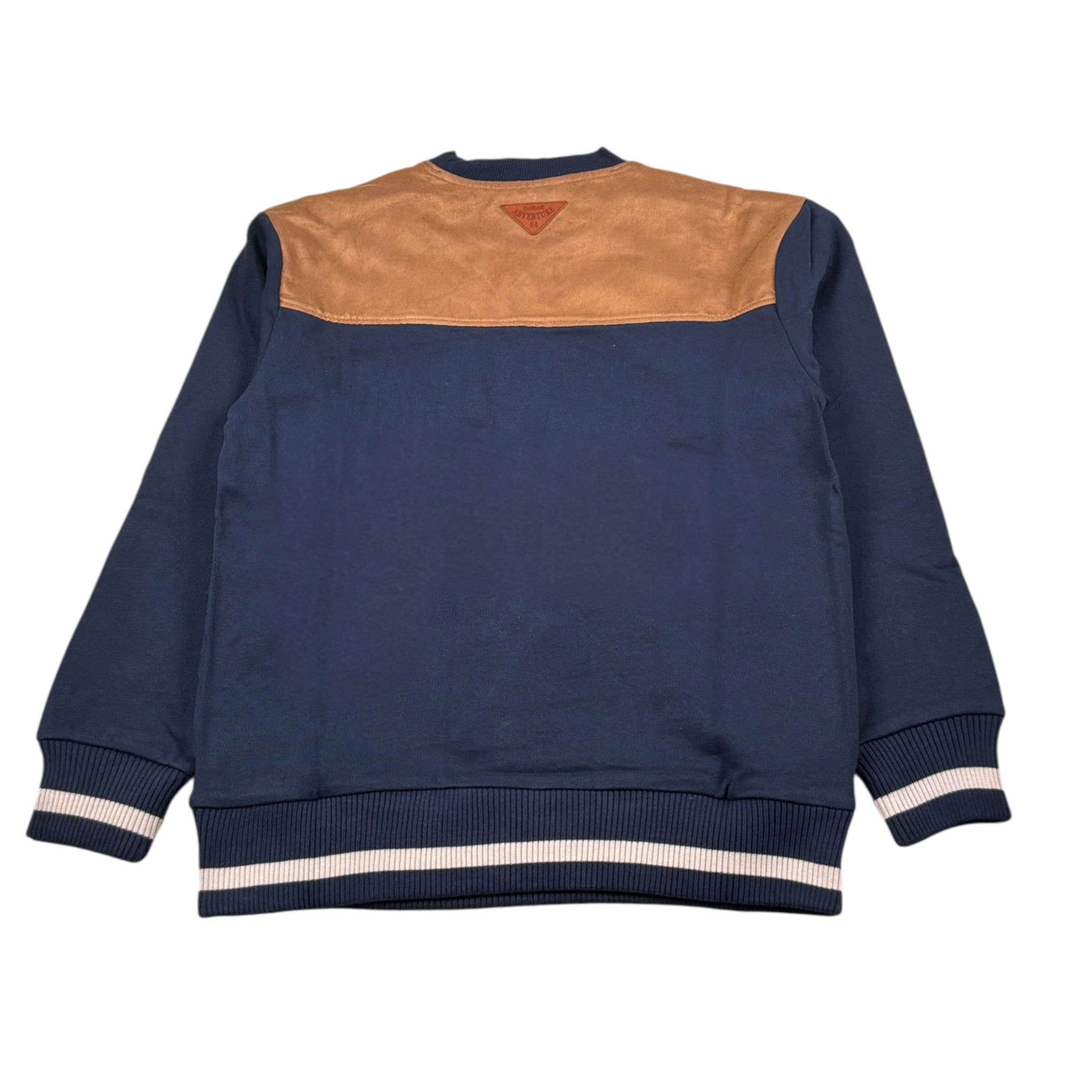 Boboli Felpa Chiusa Girocollo tinta unita Blu per Bambino 508205 BLU BOBOLI 