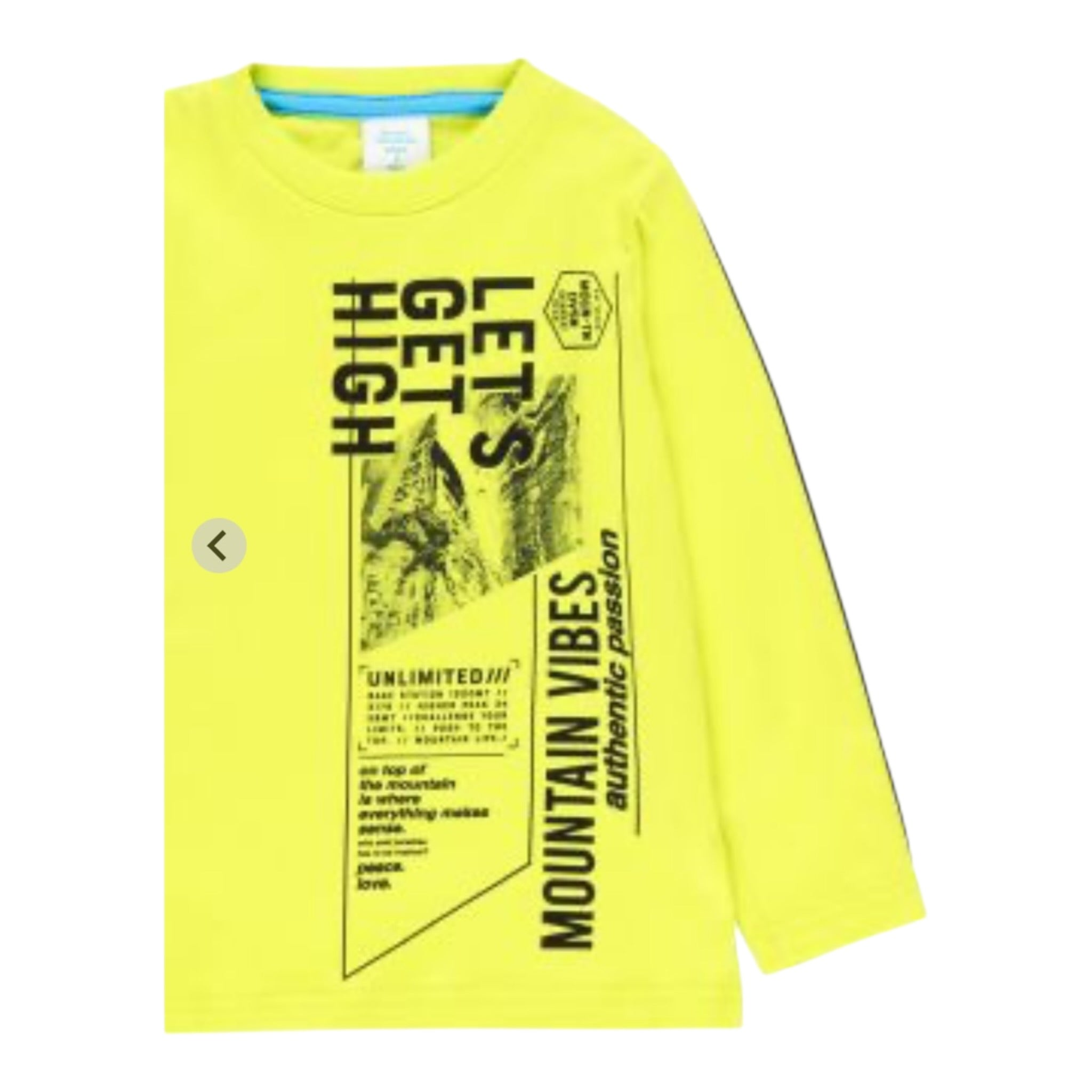 Boboli Shirt Girocollo tinta unita Giallo Fluo per Bambino 513054 GIALLO FLUO BOBOLI 