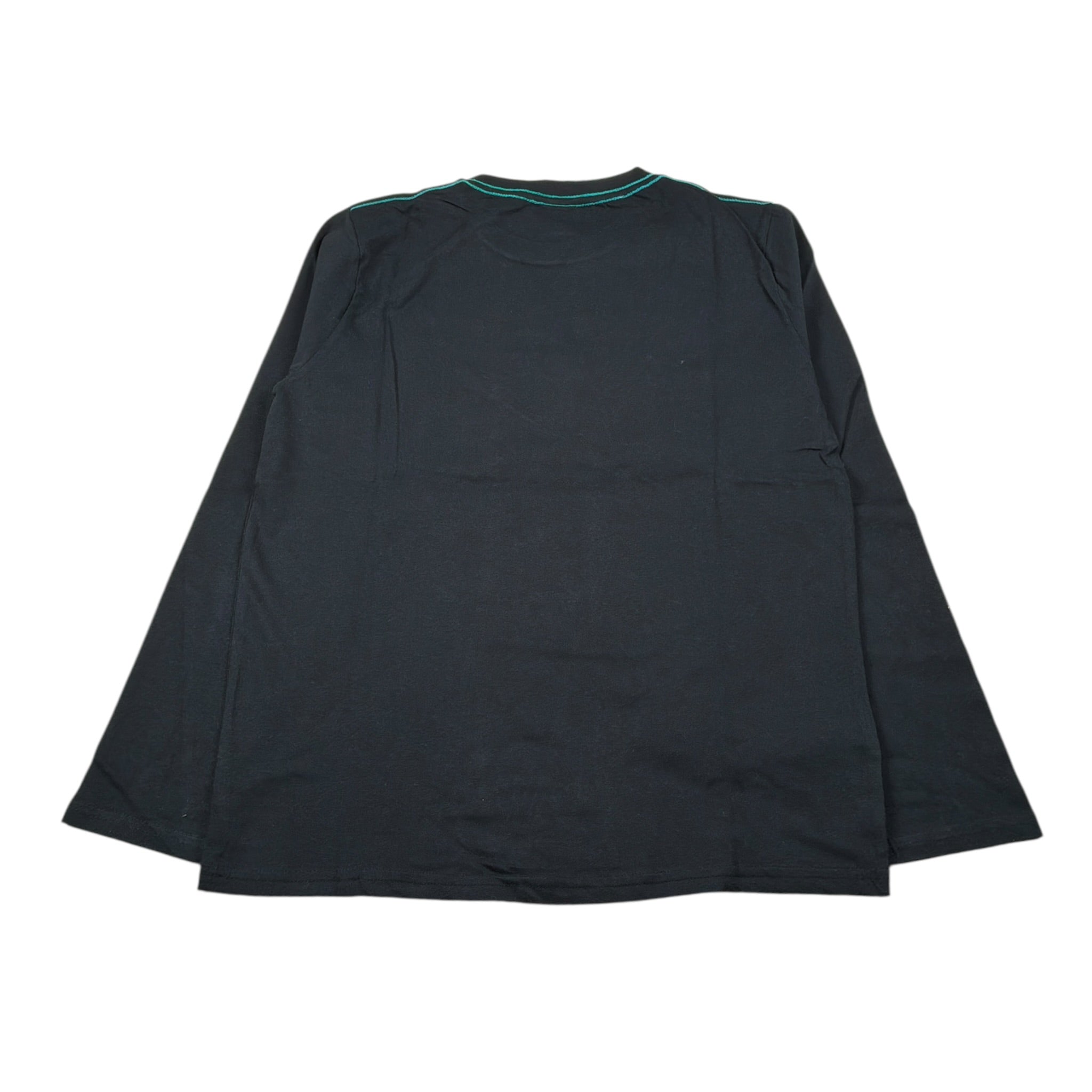 Boboli Shirt Girocollo tinta unita con Stampa Nero per Bambino 513223 NERO BOBOLI 