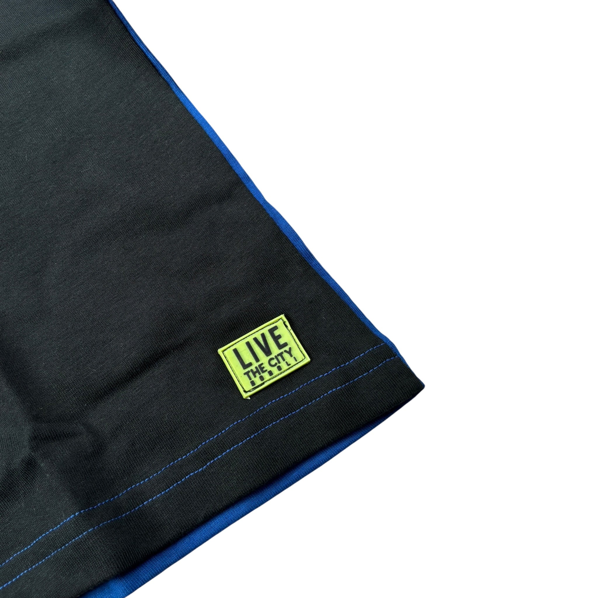 Boboli Shirt Tricolore con Taschino Blu per Bambino 518004 BLU BOBOLI 