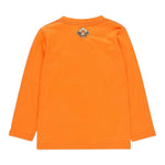Boboli Shirt Girocollo tinta unita con Stampa Arancione per Bambino 523022 ARANCIONE BOBOLI 