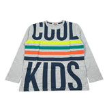 Boboli Shirt Girocollo tinta unita con Stampa Grigio per Bambino 528005 GRIGIO BOBOLI 