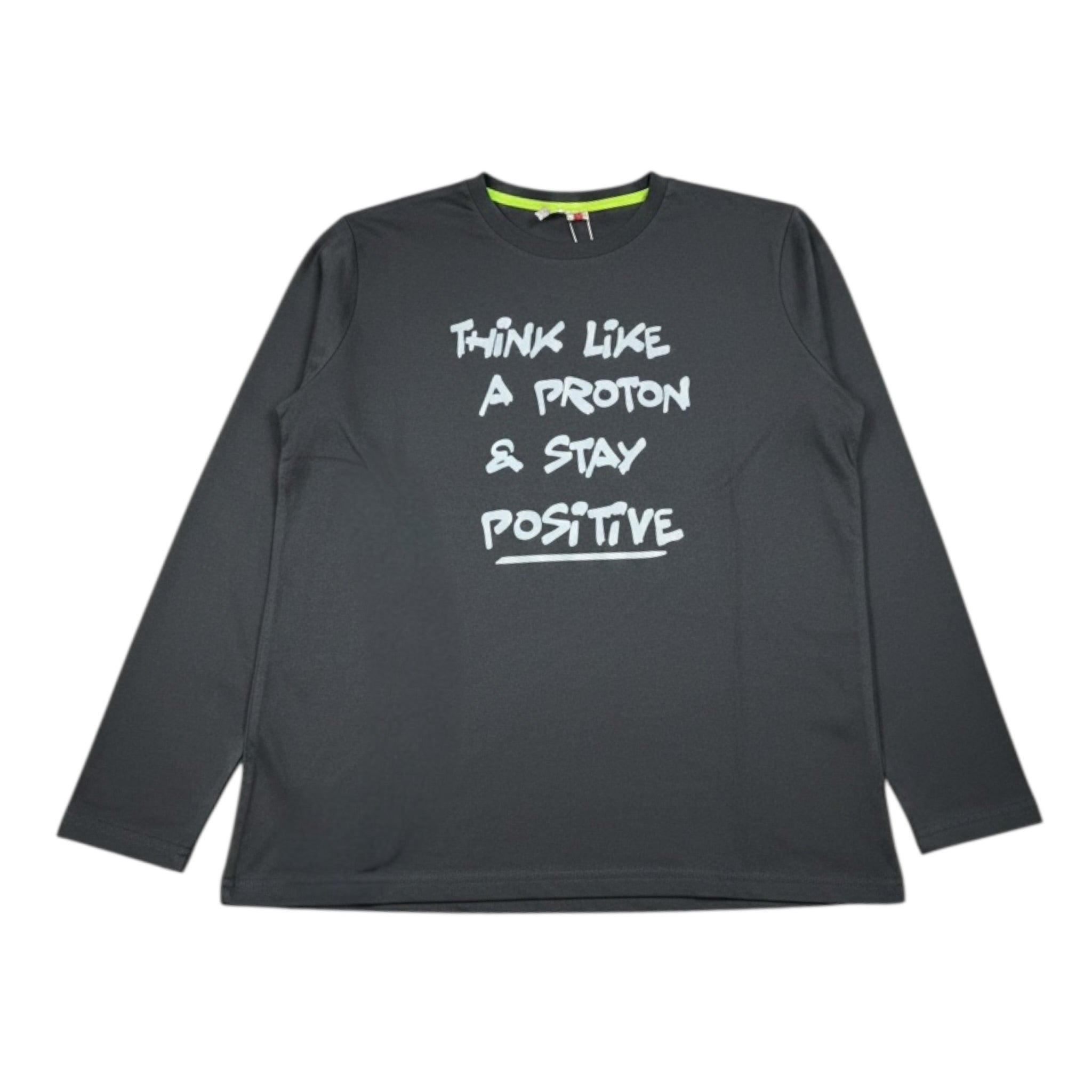 Boboli Shirt Girocollo tinta unita con Stampa Grigio per Bambino 598068 GRIGIO BOBOLI 