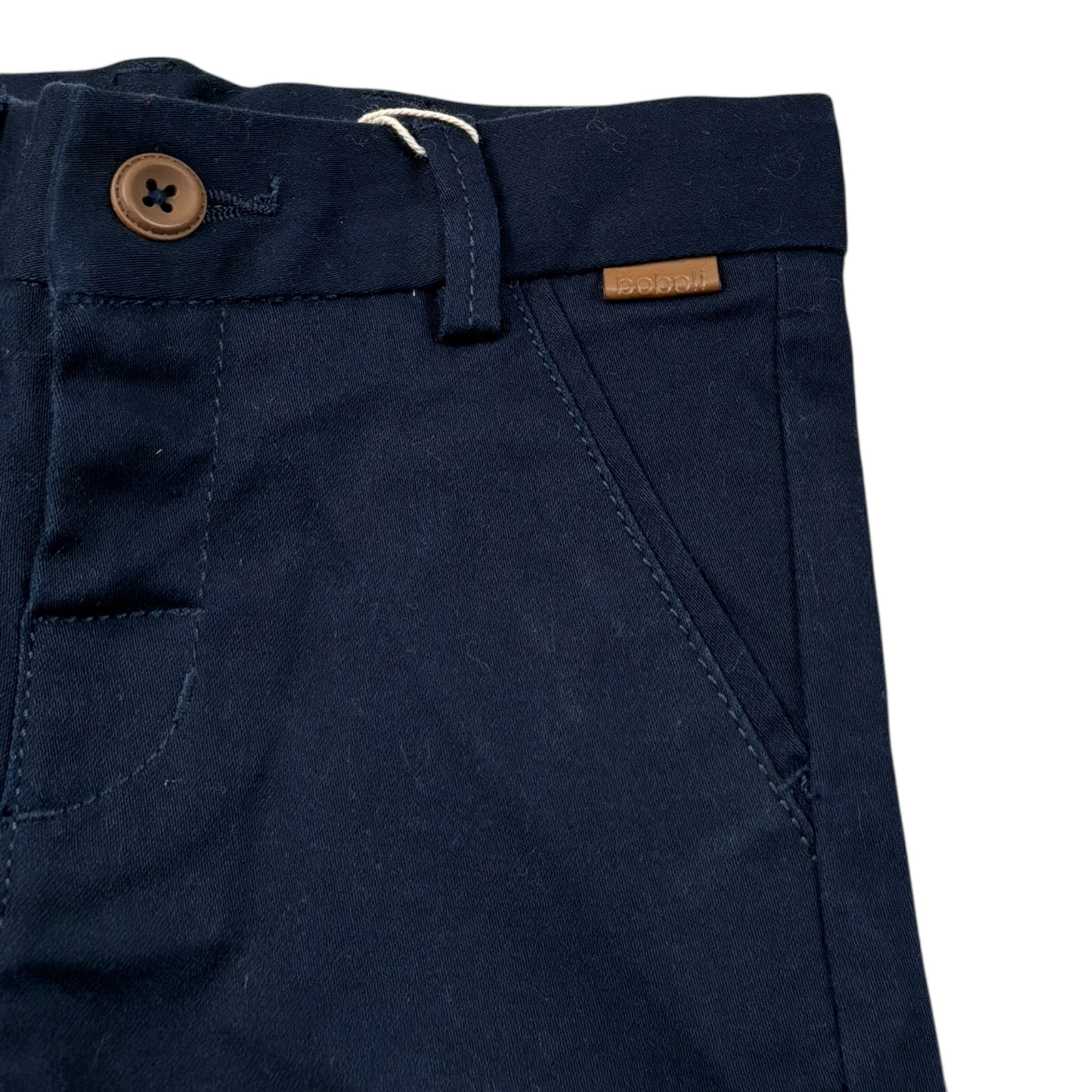 Boboli Pantalone tinta unita con Giorvita Regolabile Blu per Neonato 711065 BLU BOBOLI 