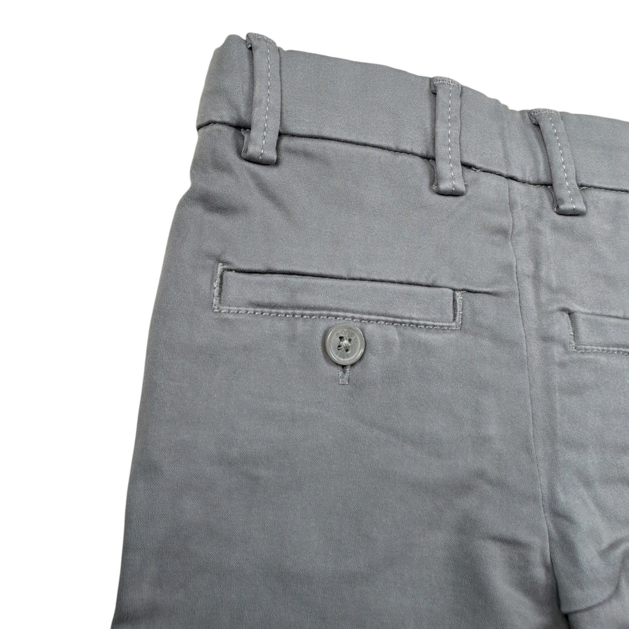 Boboli Pantalone tinta unita con Giorvita Regolabile Grigio per Neonato 717230 GRIGIO BOBOLI 