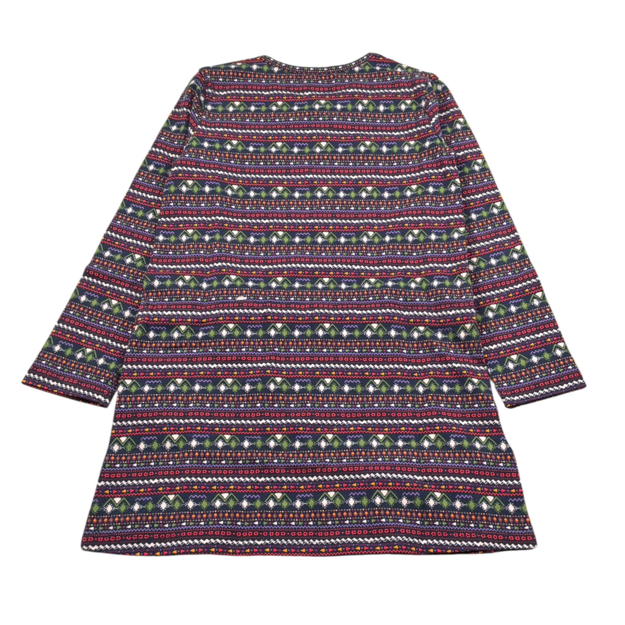 Boboli Abito Manica Lunga Stampa Fantasia Blu per Bambina AQBTBL BLU BOBOLI 