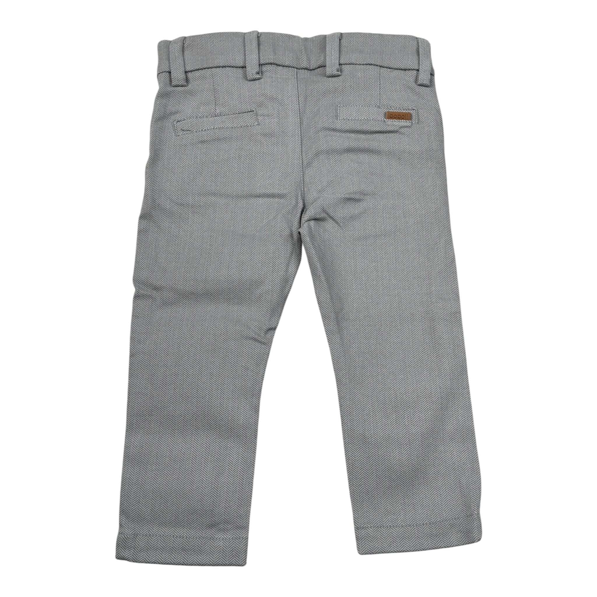 Boboli Pantalone tinta unita con Giorvita Regolabile Grigio per Neonato PTNBB GRIGIO BOBOLI 