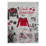 Boboli Shirt Girocollo tinta unita con Stampe Grigio per Bambina SHTBBOLI GRIGIO BOBOLI 