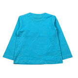 Boboli Shirt Girocollo tinta unita con Stampa Azzurro per Neonato SHTBLL AZZURRO BOBOLI 