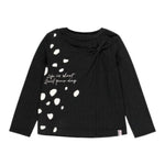 Boboli Shirt tinta unita con Stampa Nero per Bambina THSM NERO BOBOLI 