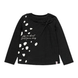 Boboli Shirt tinta unita con Stampa Nero per Bambina THSM NERO BOBOLI 