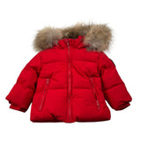 Bomboogie Giubbino tinta unita con Cappuccio Rosso per Neonato JB130VT ROSSO BOMBOOGIE 