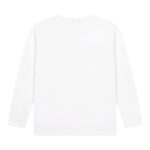 Boss Shirt Girocollo tinta unita con Stampa Bianco per Bambino J25P25 BIANCO BOSS 