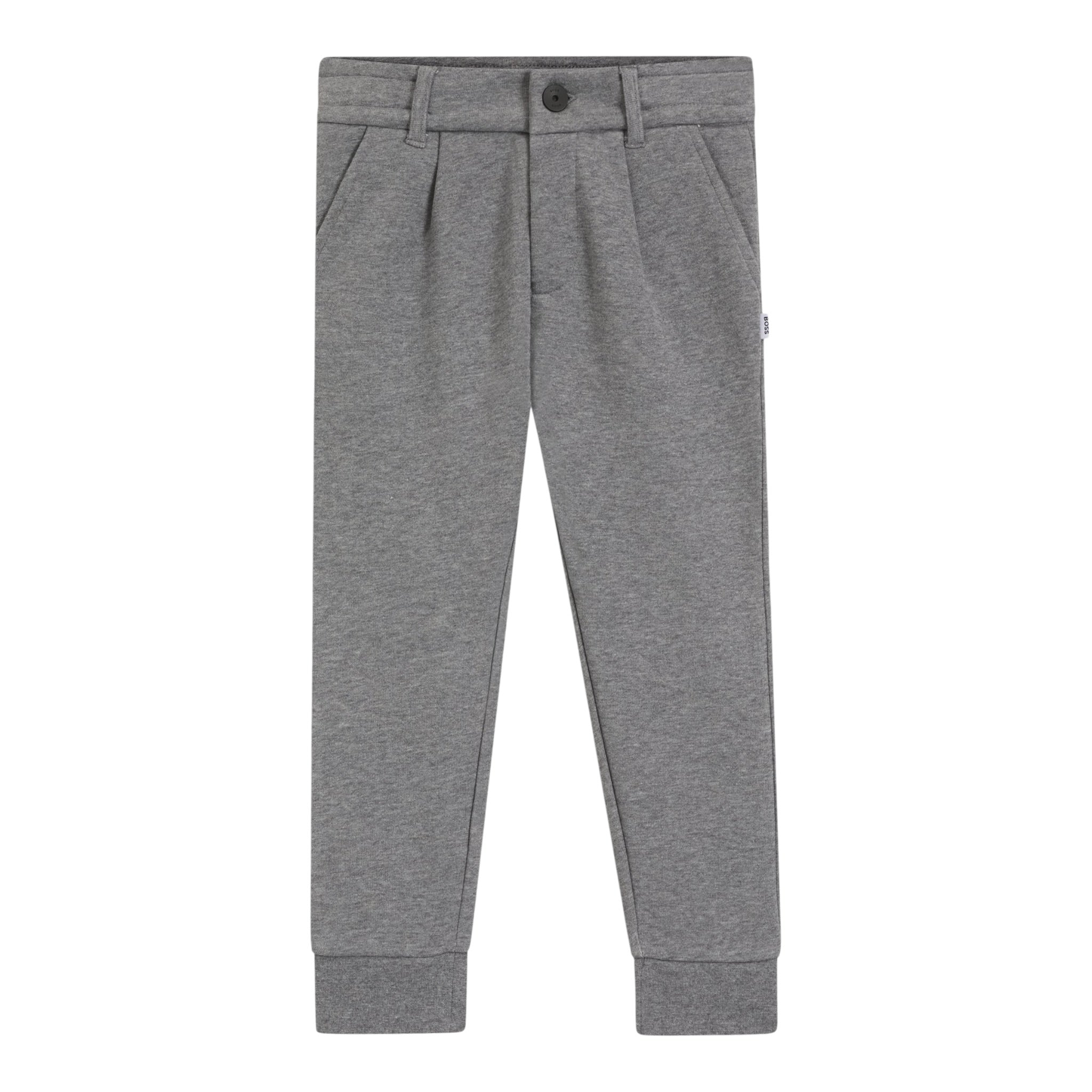 Boss Pantalone tinta unita con Bottone Grigio per Bambino J52292 GRIGIO BOSS 