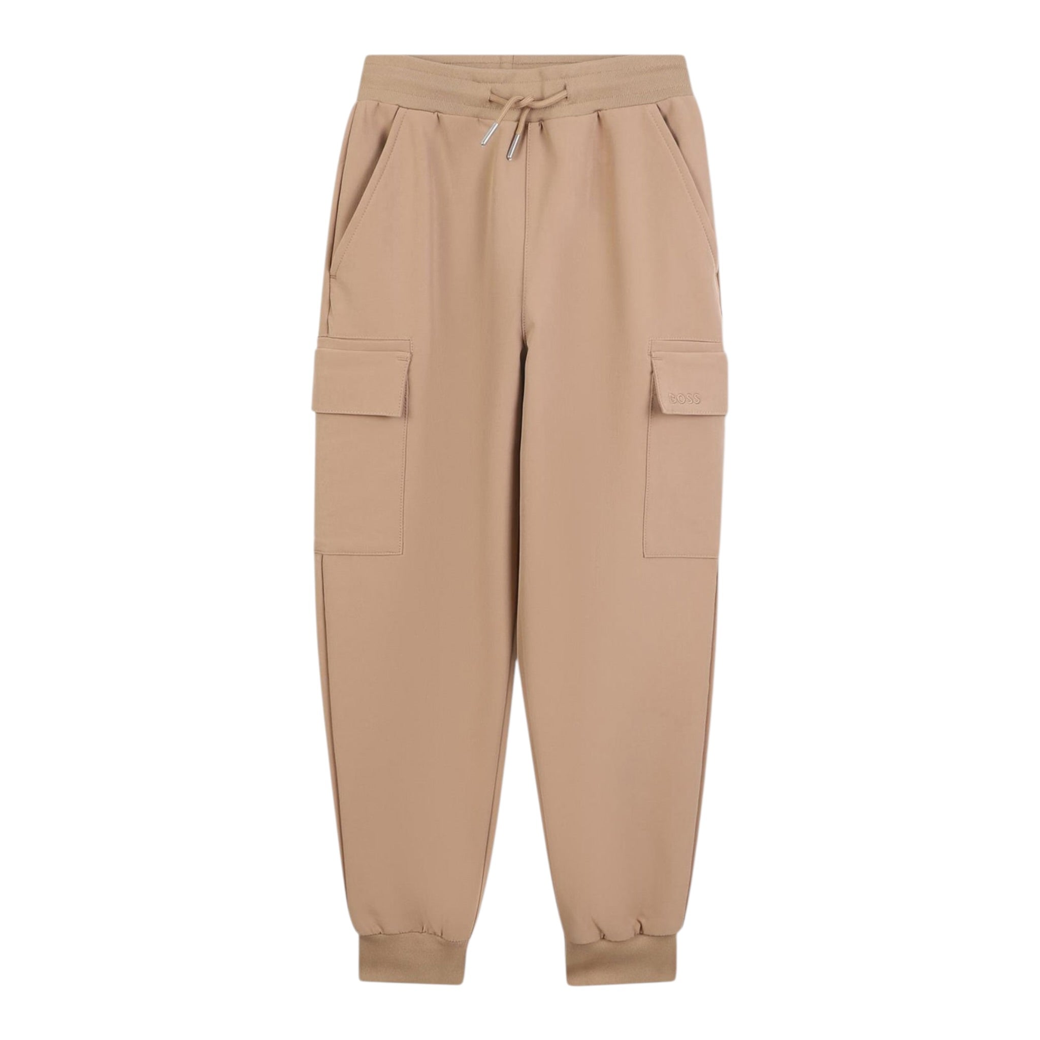 Boss Pantalone tinta unita con Elastico In Vita Beige per Bambino J52295X BEIGE BOSS 