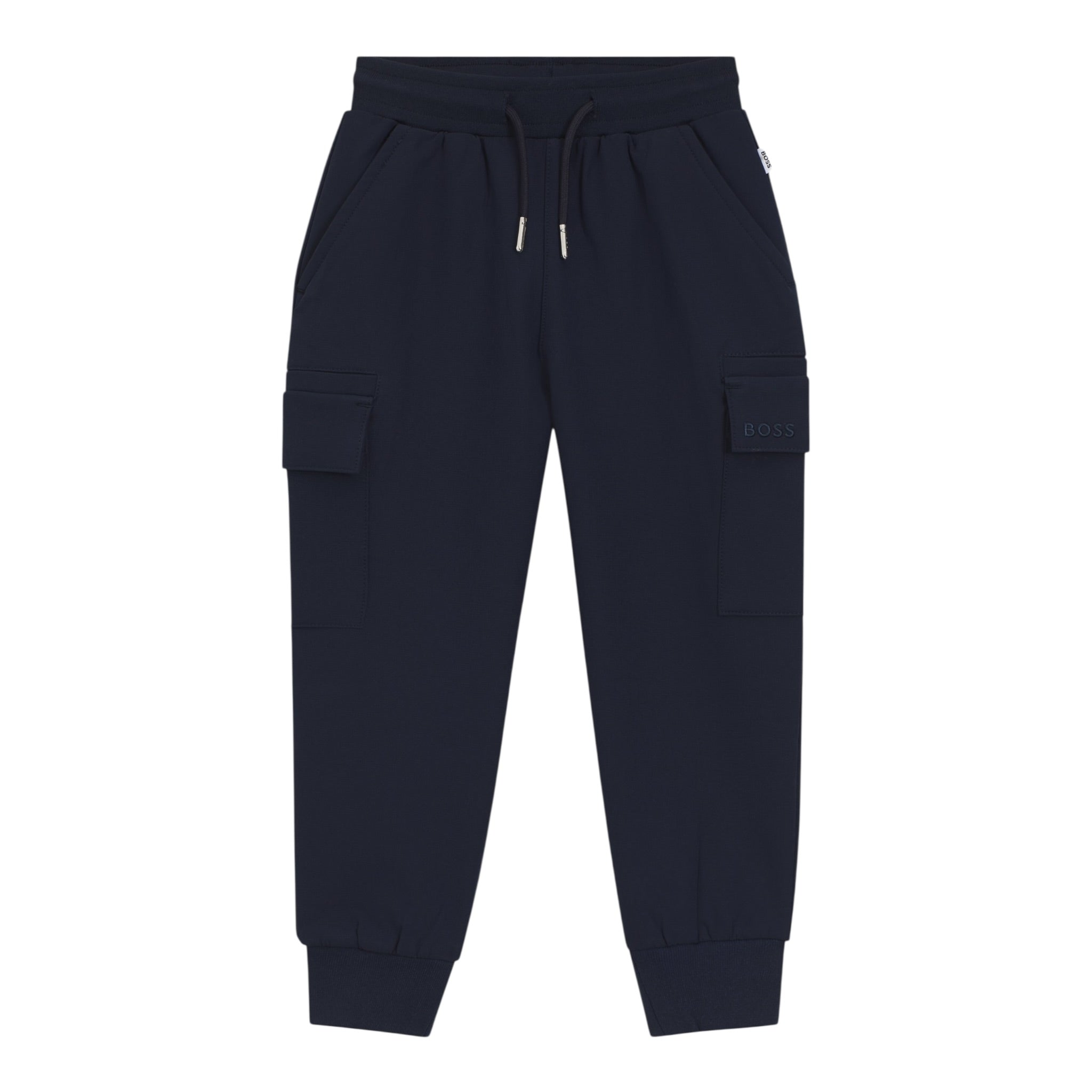 Boss Pantalone tinta unita con Elastico In Vita Blu per Bambino J52295X BLU BOSS 