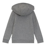 Boss Felpa tinta unita con Zip E Cappuccio Grigio per Bambino J52320 GRIGIO BOSS 