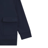 Boss Felpa tinta unita con Zip Blu per Bambino J52326 BLU BOSS 