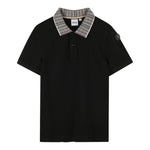 Boss Polo tinta unita con Colletto In Contrasto Nero per Bambino J52341 NERO BOSS 