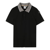 Boss Polo tinta unita con Colletto In Contrasto Nero per Bambino J52341 NERO BOSS 