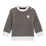 Boss Maglia tinta unita con Microfantasia Nero per Bambino J52345 NERO BOSS 