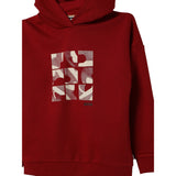 Boss Felpa tinta unita con Cappuccio Rosso per Bambino J52353 ROSSO BOSS 