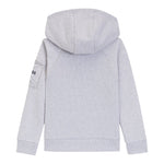 Boss Felpa tinta unita con Cappuccio Grigio per Bambino J52354 GRIGIO BOSS 