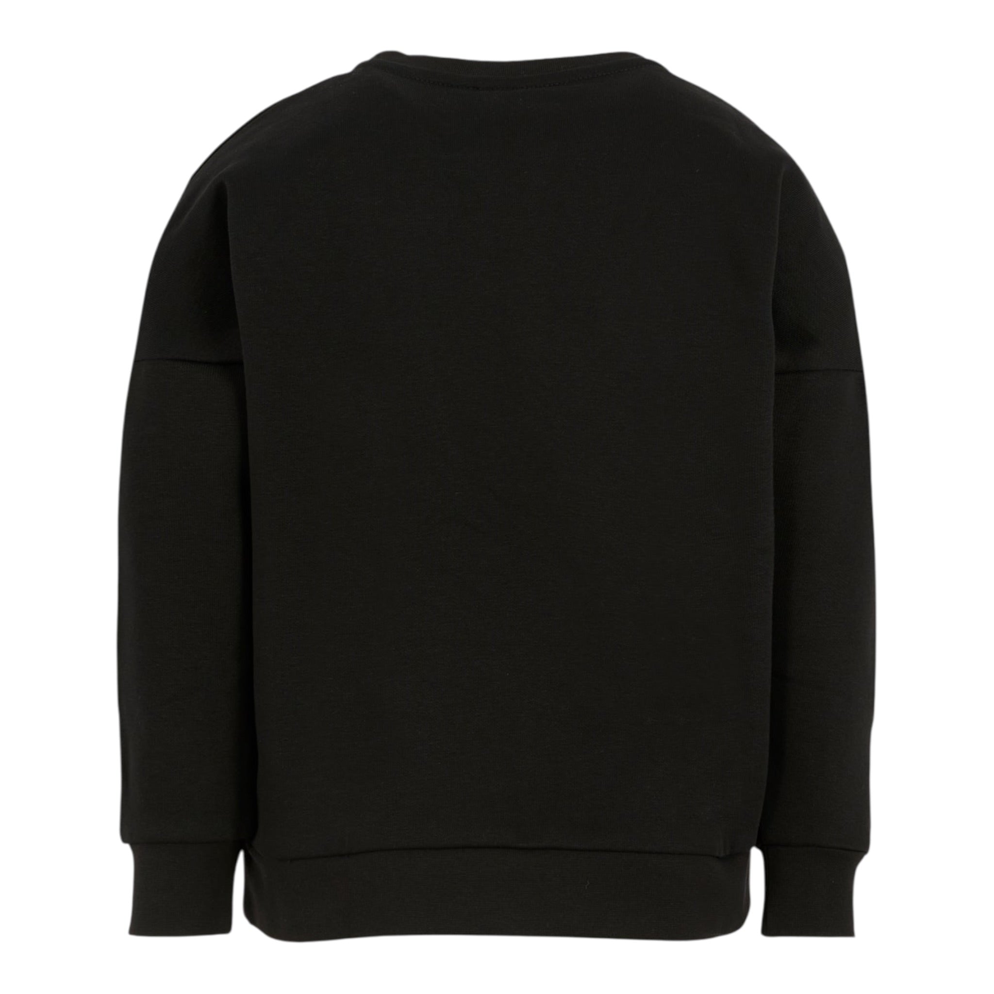 Boss Felpa Girocollo tinta unita con Stampa Nero per Bambino J52356 NERO BOSS 