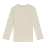 Boss Shirt Girocollo tinta unita con Stampa Beige per Bambino J52365 BEIGE BOSS 