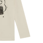 Boss Shirt Girocollo tinta unita con Stampa Beige per Bambino J52365 BEIGE BOSS 