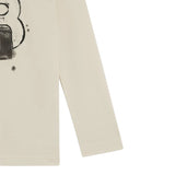 Boss Shirt Girocollo tinta unita con Stampa Beige per Bambino J52365 BEIGE BOSS 
