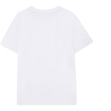 Boss T-Shirt tinta unita Girocollo con Stampa Bianco per Bambino J52366 BIANCO BOSS 