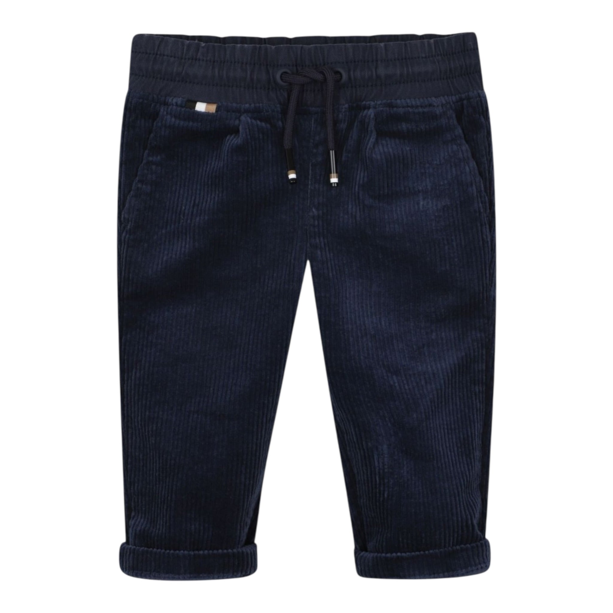 Boss Pantalone tinta unita In Camoscio Blu per Bambino J52438J BLU BOSS 