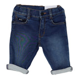 Boss Jeans tinta unita con Girovita Regolabile Azzurro per Neonato J52439 AZZURRO BOSS 