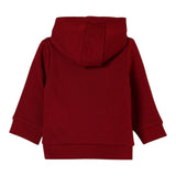 Boss Felpa tinta unita con Cappuccio E Stampa Rosso per Bambino J52461 ROSSO BOSS 