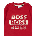 Boss Shirt tinta unita con Logo Rosso per Bambino J52463XJ ROSSO BOSS 