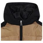 Boss Giubbino Tricolore con Zip E Cappuccio Beige per Neonato J52477 BEIGE BOSS 