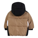 Boss Giubbino Tricolore con Zip E Cappuccio Beige per Neonato J52477X BEIGE BOSS 