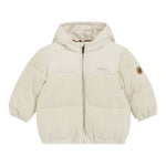Boss Giubbino tinta unita con Zip E Cappuccio Beige per Bambino J52478J BEIGE BOSS 