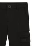 Boss Pantalone tinta unita con Bottone Nero per Bambino J5296 NERO BOSS 