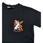Brian Rush T-Shirt Girocollo tinta unita con Stampa Nero per Bambina 8325 NERO BRIAN RUSH 
