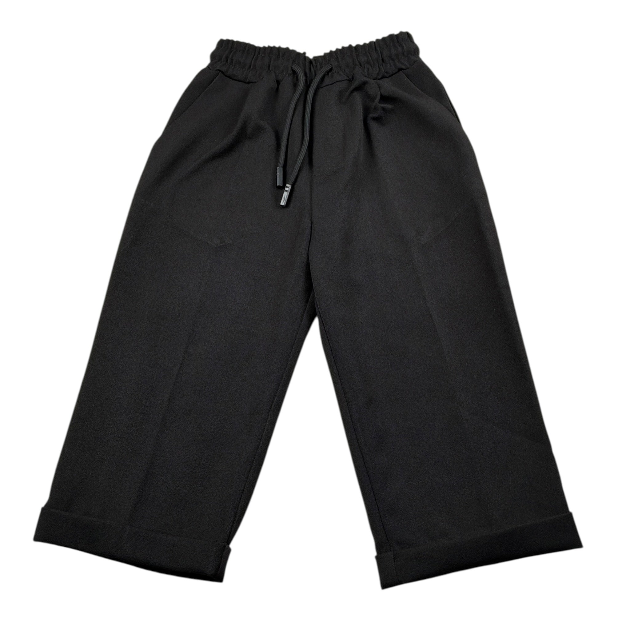 Brian Rush Pantalone tinta unita con Elastico In Vita Nero per Bambino BR747J NERO BRIAN RUSH 