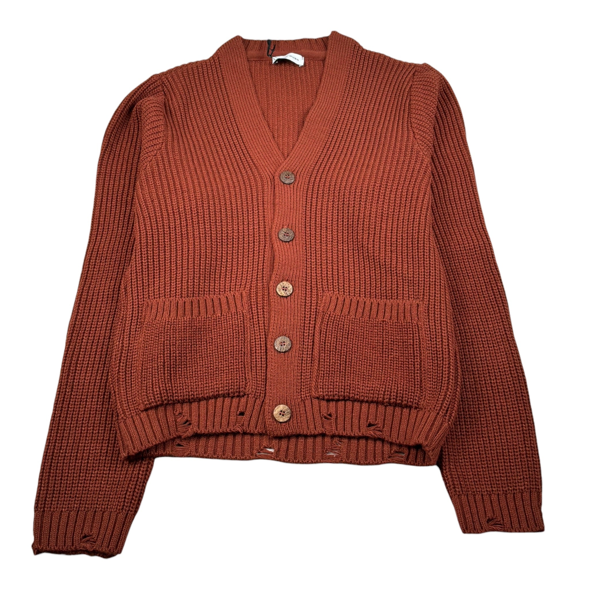 Brian Rush Cardigan tinta unita Ruggine per Bambino MG3025 RUGGINE BRIAN RUSH 