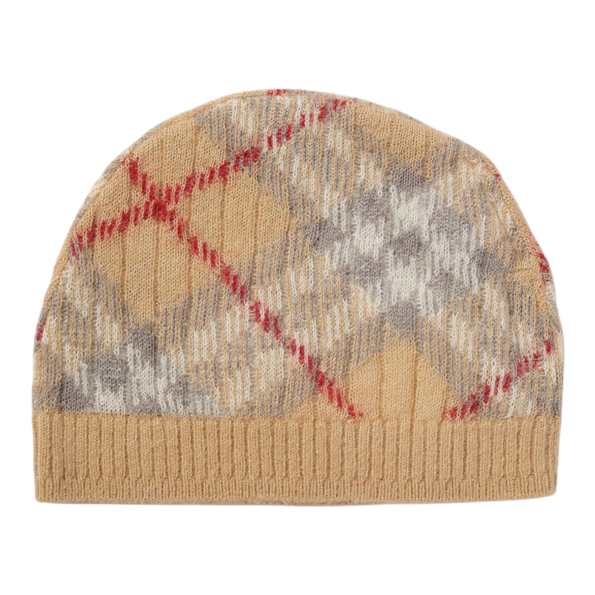 Burberry Cappello tinta unita con Stampa Beige per Neonato 8105880 BEIGE BURBERRY 